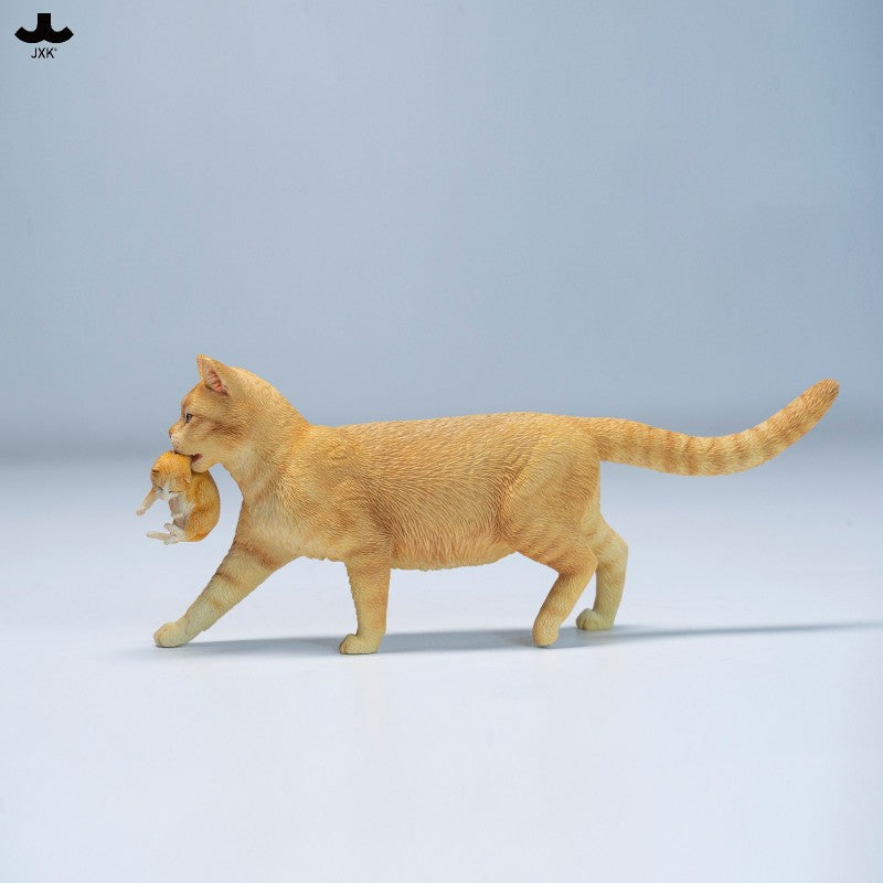 JXK Domestic Cat with Kittens Model