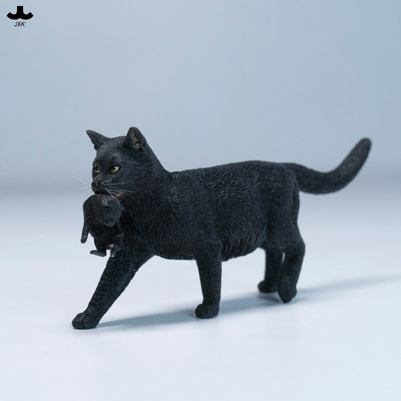 JXK Domestic Cat with Kittens Model
