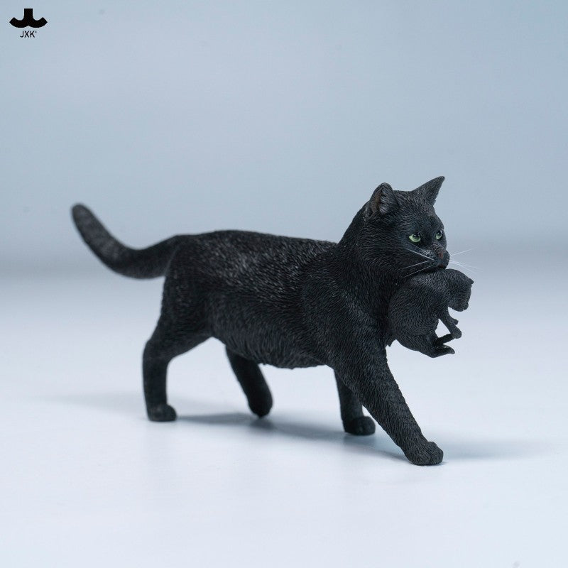 JXK Domestic Cat with Kittens Model