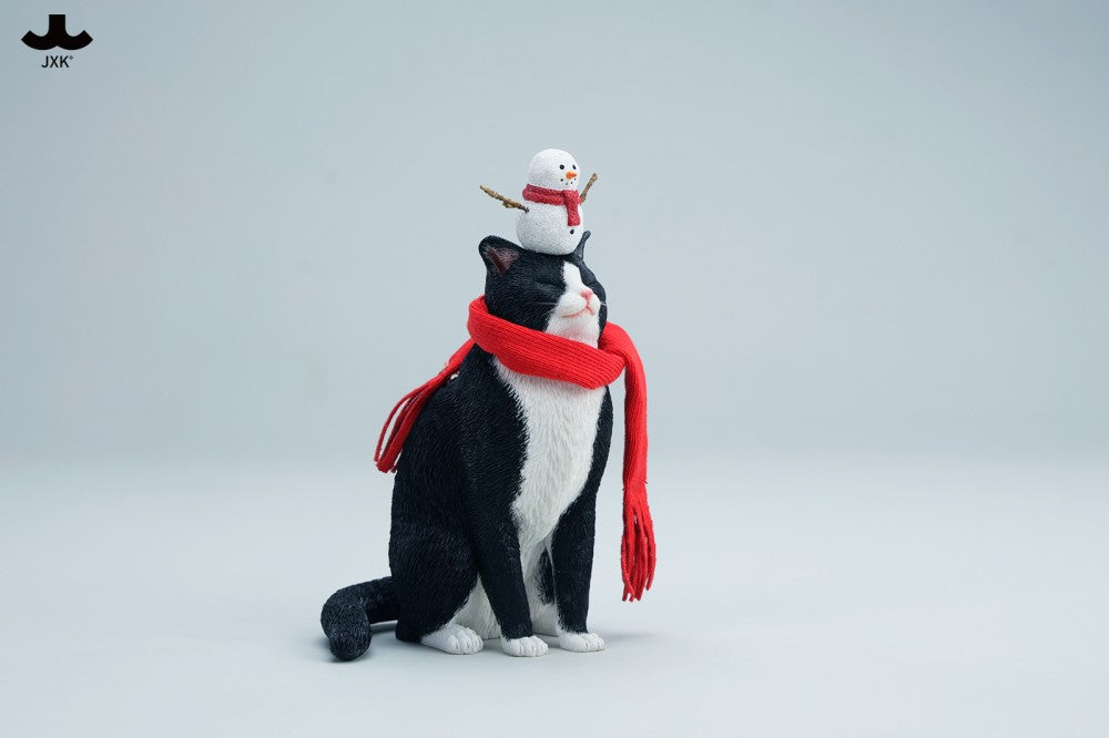 JXK Warm Cat In Winter Corner Figure