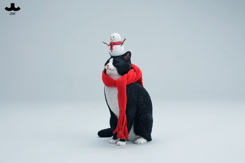 JXK Warm Cat In Winter Corner Figure
