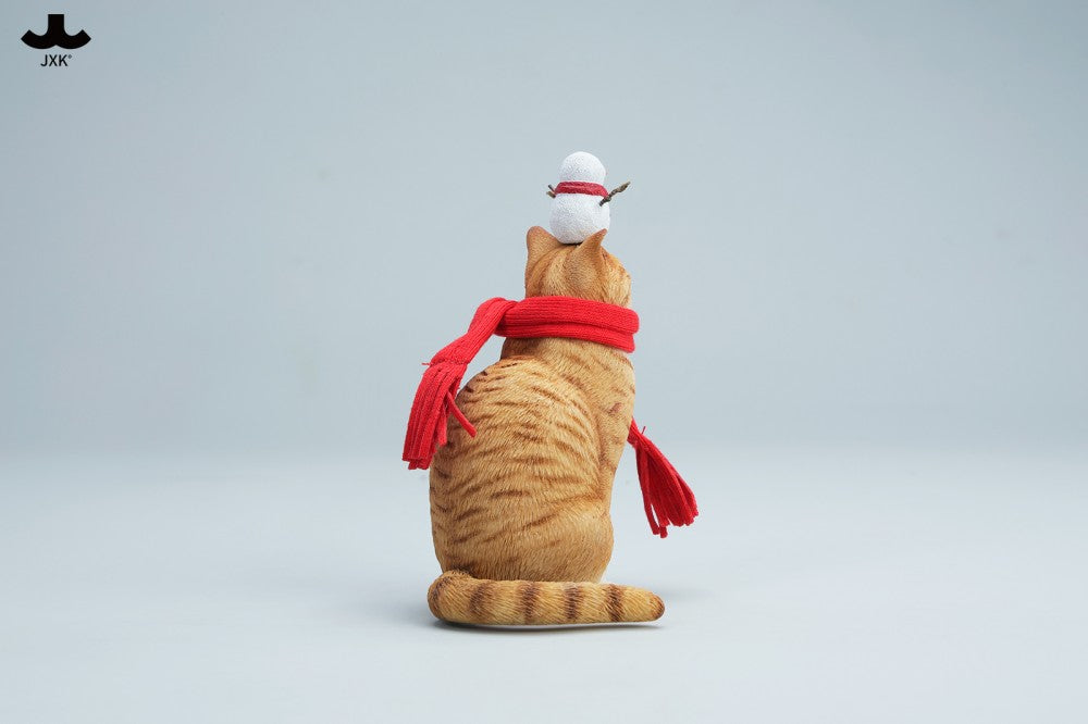 JXK Warm Cat In Winter Corner Figure