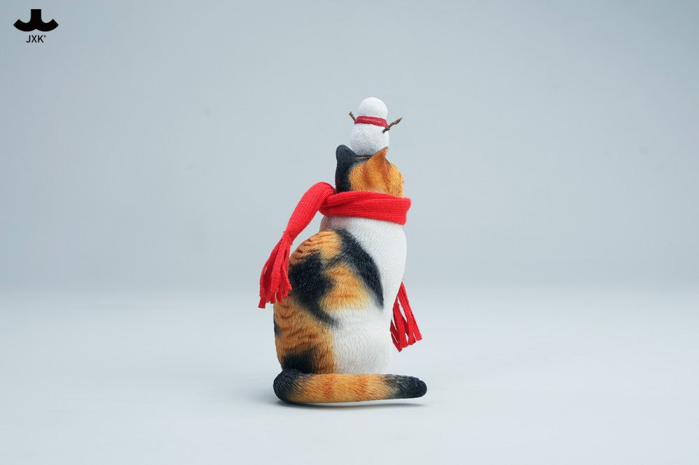JXK Warm Cat In Winter Corner Figure