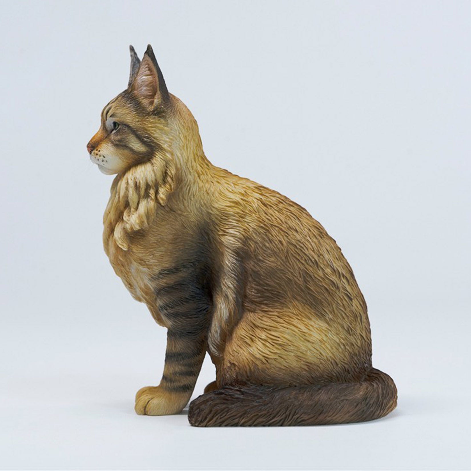 JXK Studio Sitting Upright Maine Coon Cat Model