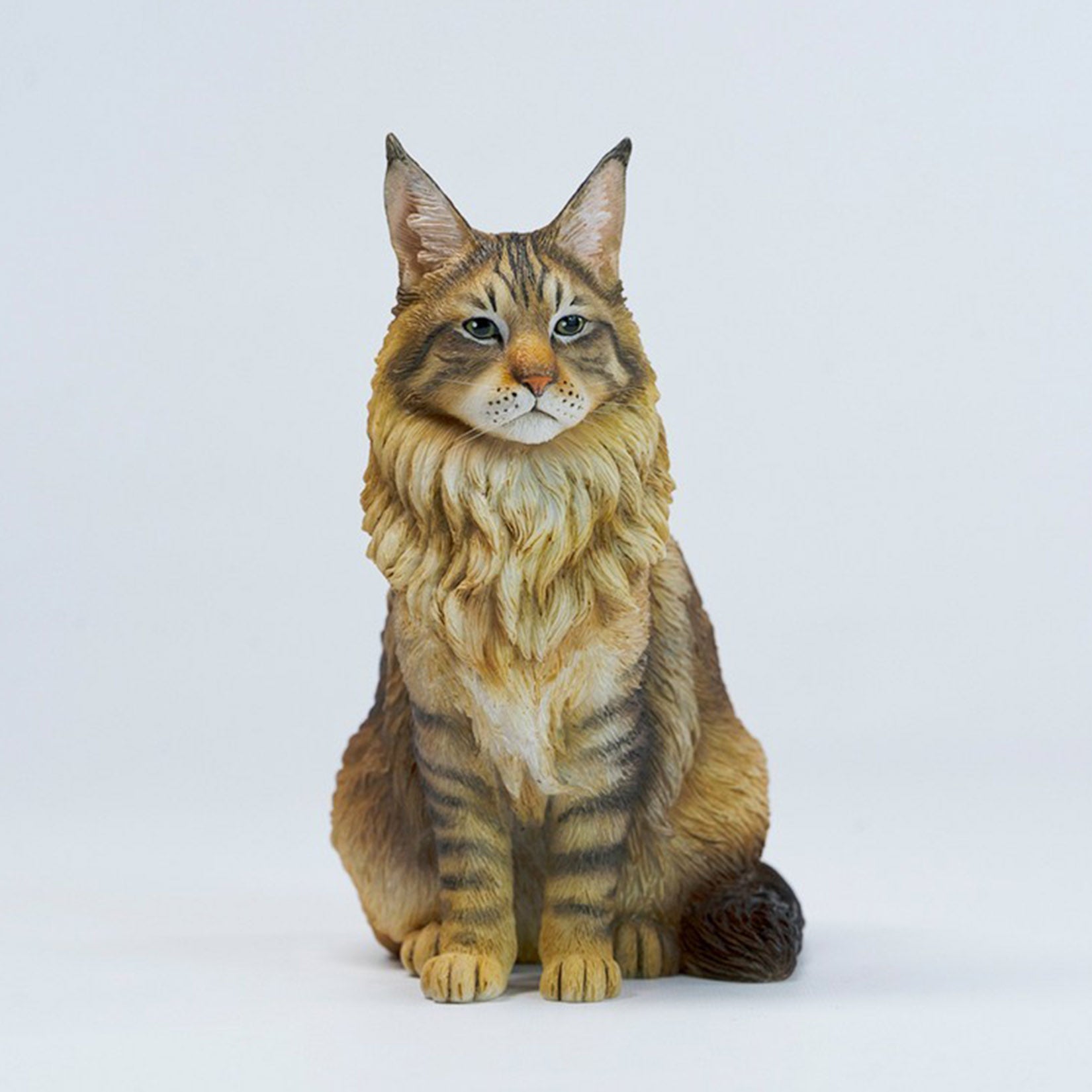 JXK Studio Sitting Upright Maine Coon Cat Model