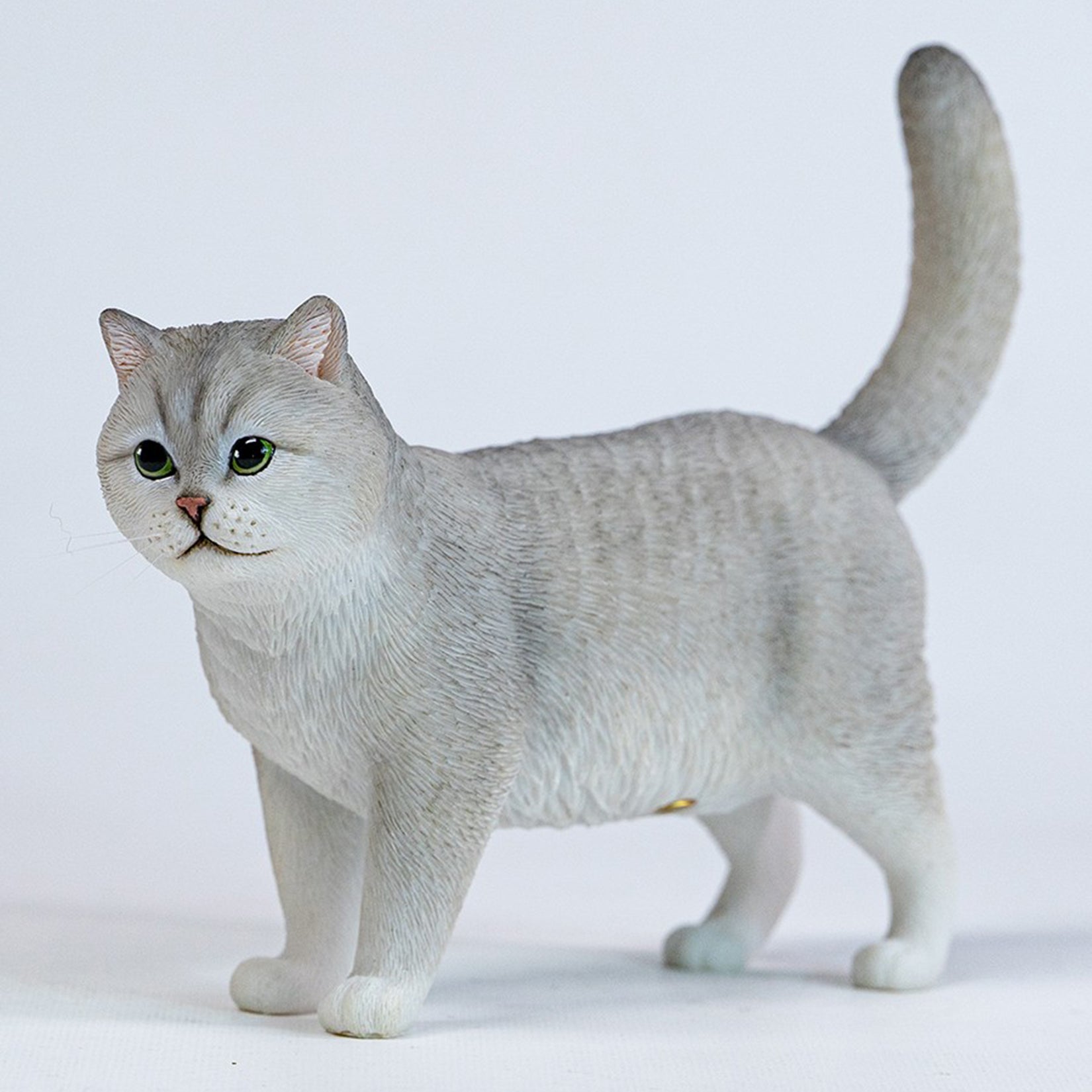 JXK Studio Gold & Silver Shaded Cat Model