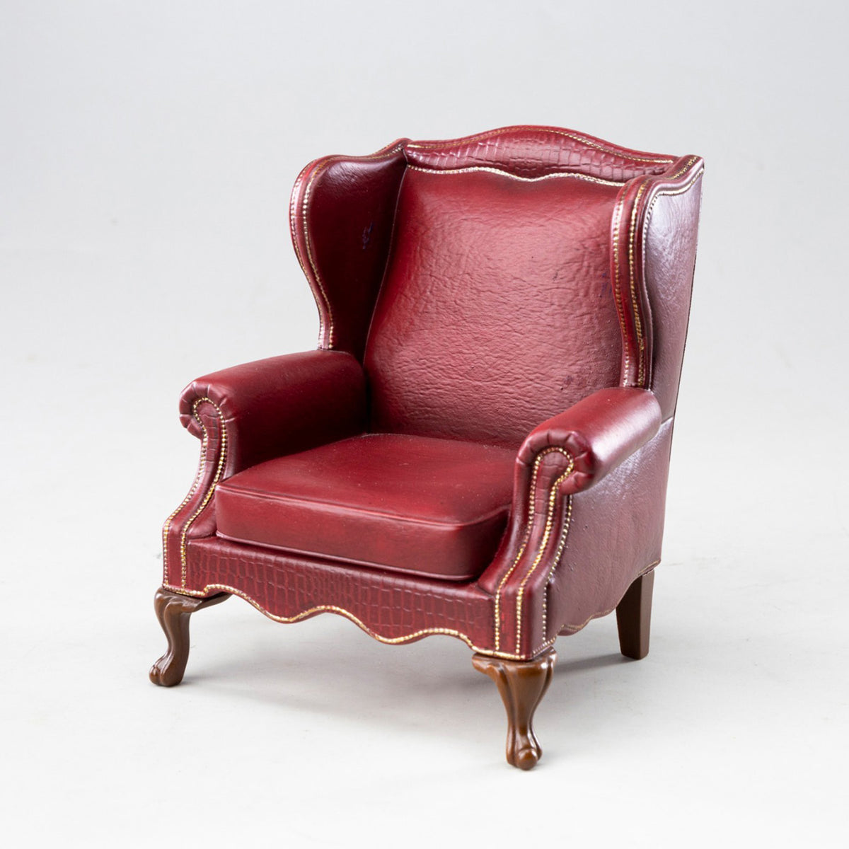 MMMTOYS Studio 1:12 Scale Burgundy Manor Armchair Model