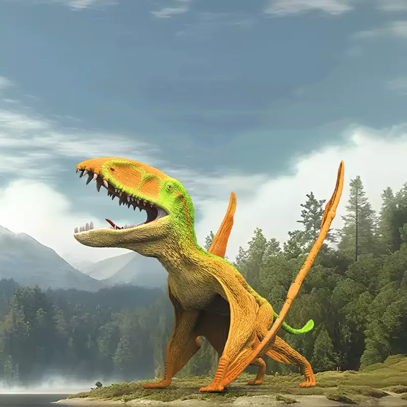 RECUR Dimorphodon Model  Dinosaur Scene Decor