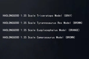 HAOLONGGOOD Triceratops Tyrannosaurus Rex Euoplocephalus Camarasaurus Model