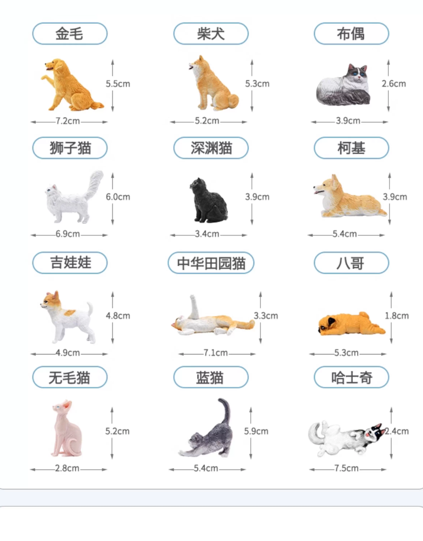 RECUR Wildlife Mini Animals Set Model
