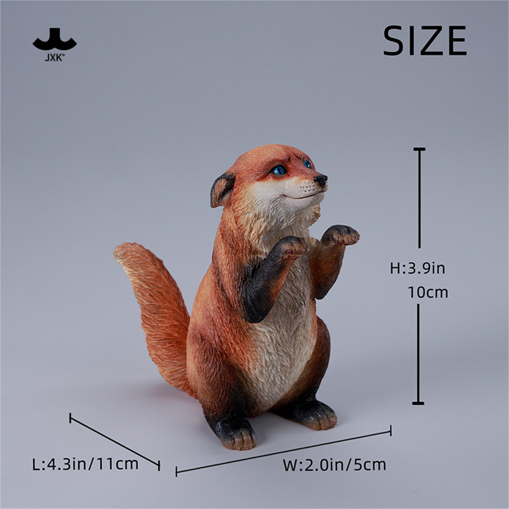 JXK Fluffy Fox Collectible Figurine