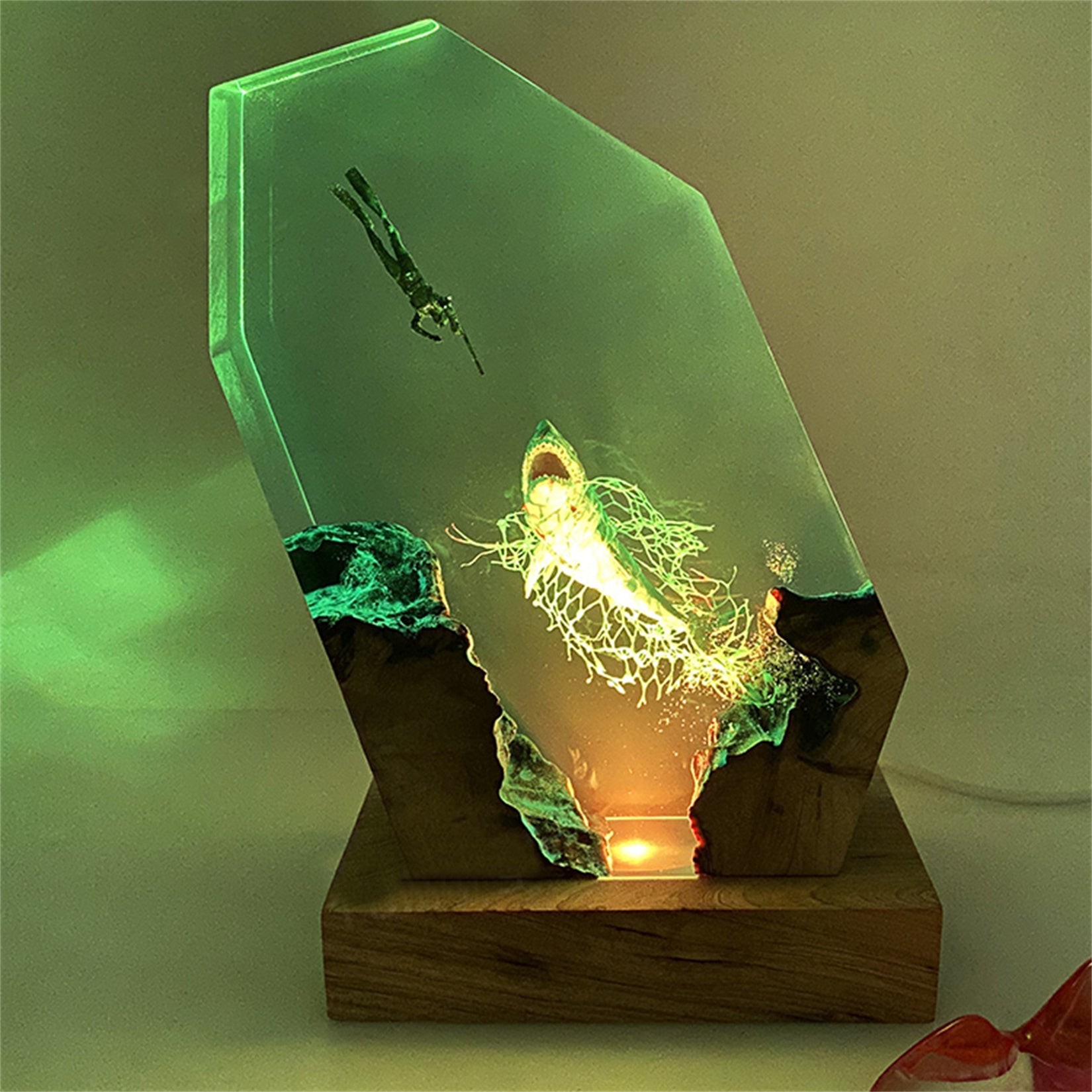 Resin Ocean Shark Model Desktop Decoration