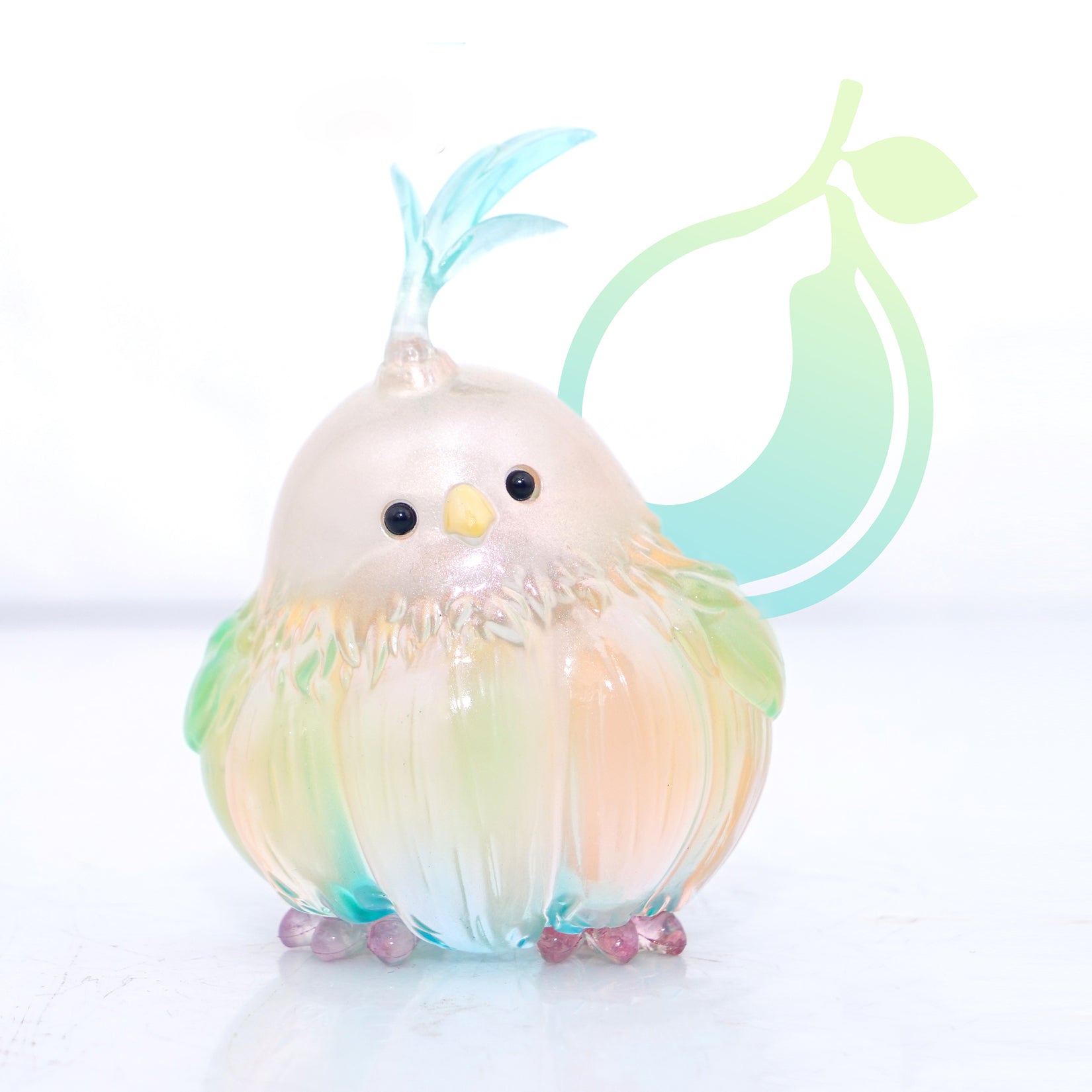 Jelly Garlic Bird Model Resin Animal Figure