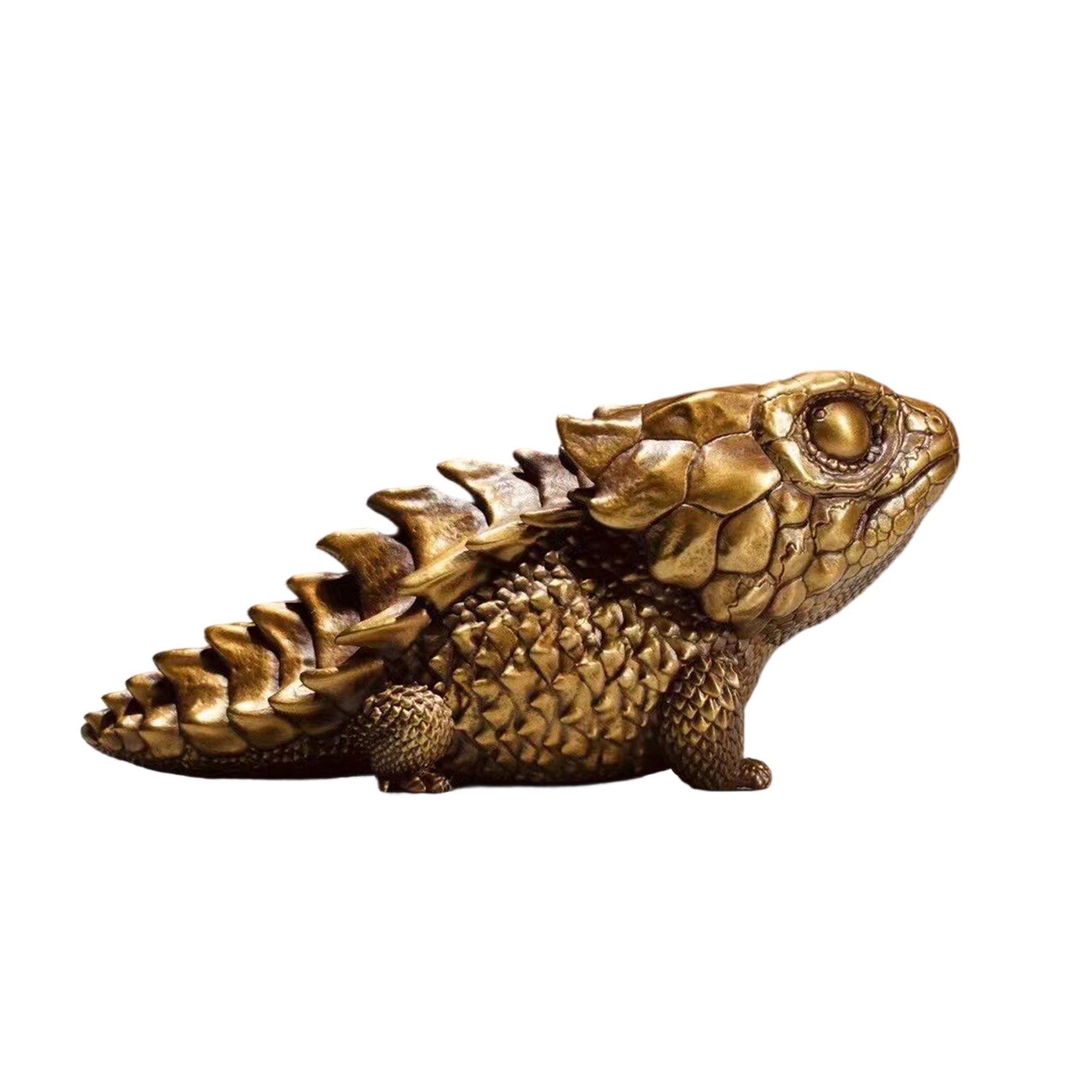 BOWUZHI Studio Bronze Red- eye Eagle Lizard Model