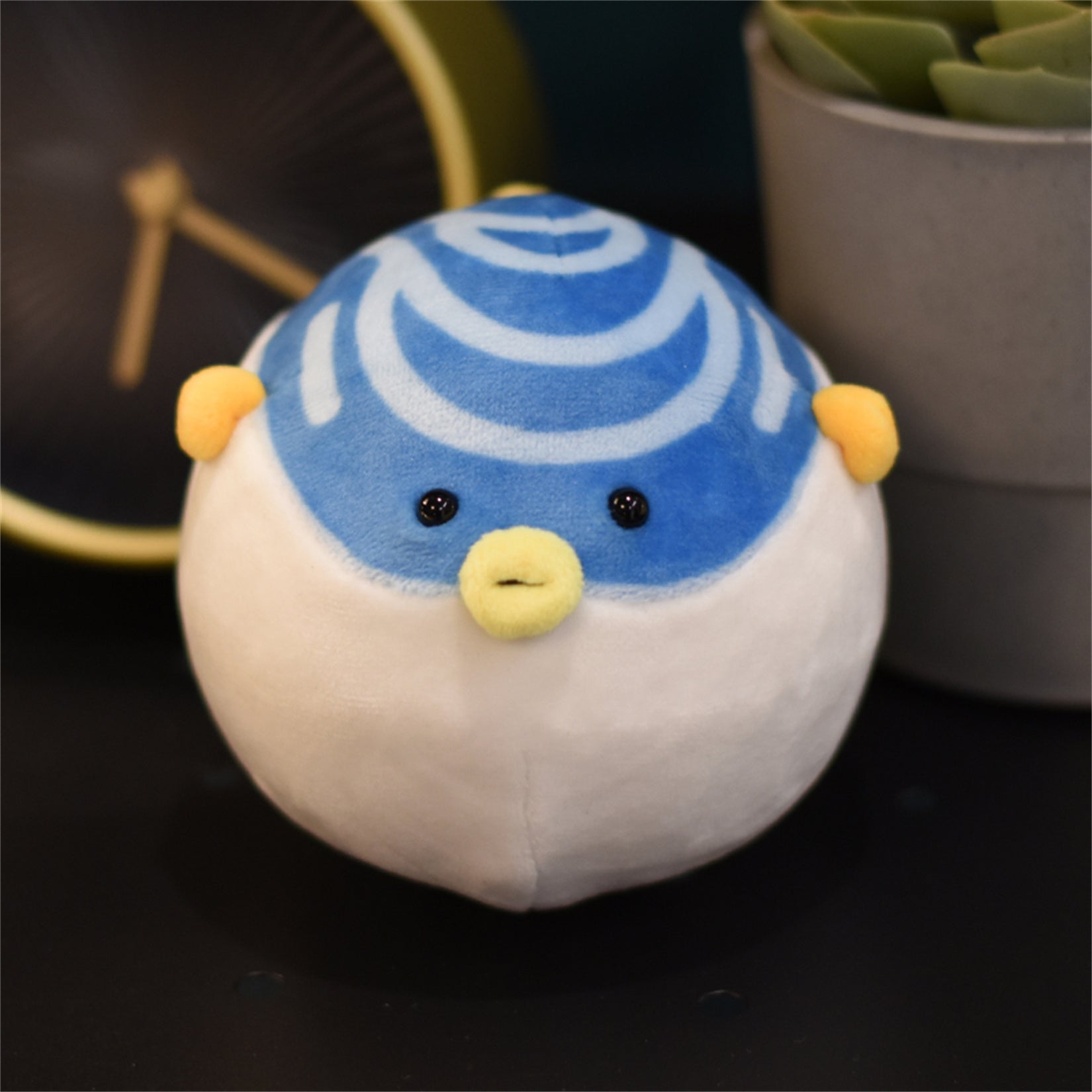 Yellowfin Pufferfish Soft Animal Figure