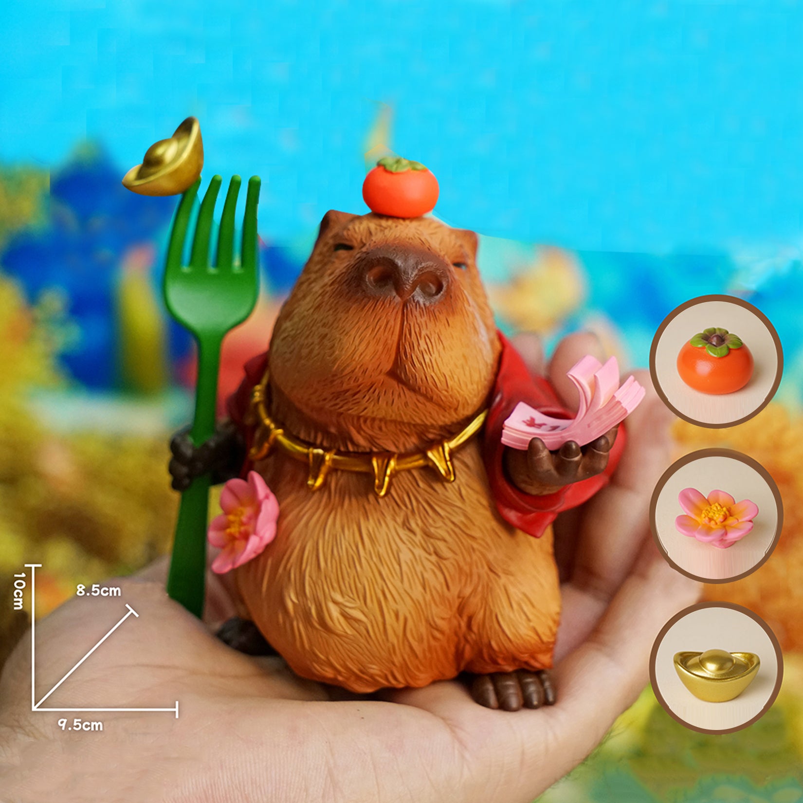 Capybara Figurine Cute Resin Animal Decor
