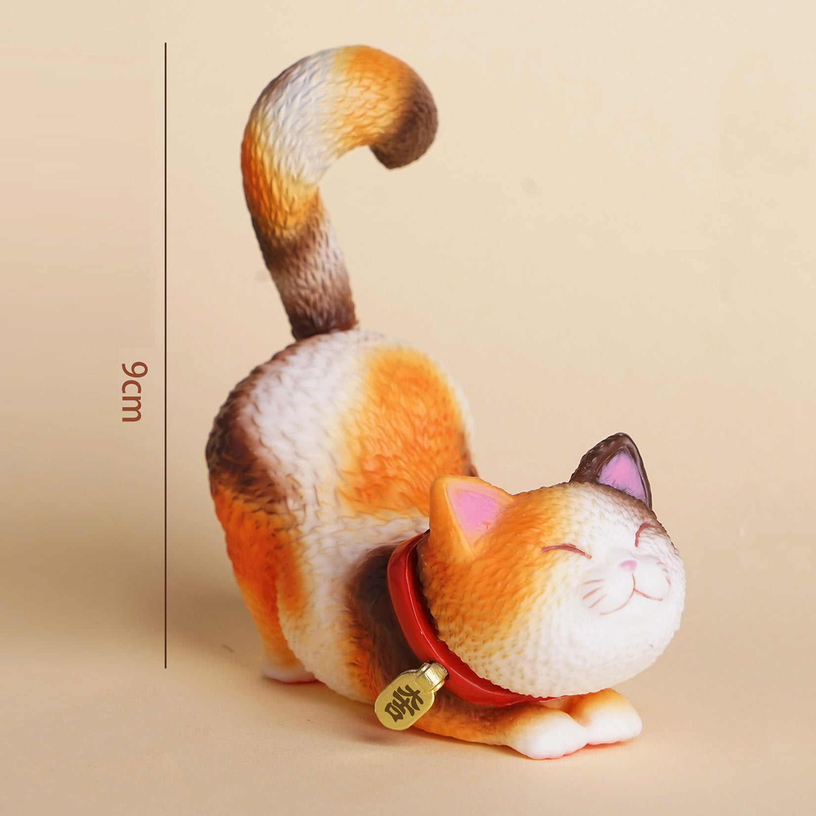 Flop-over Cat Model Resin Animal Figure