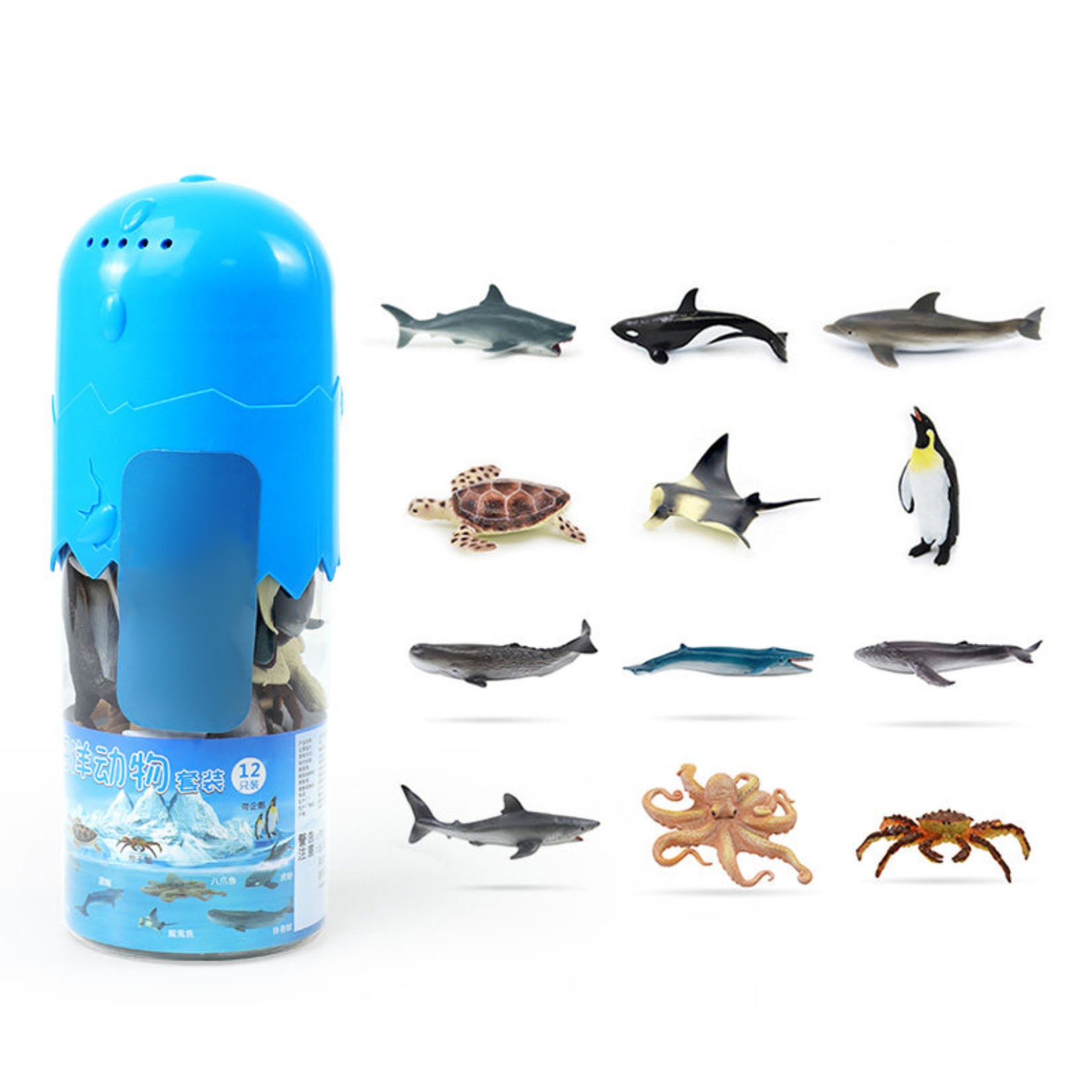 RECUR Wildlife Mini Animals Set Model