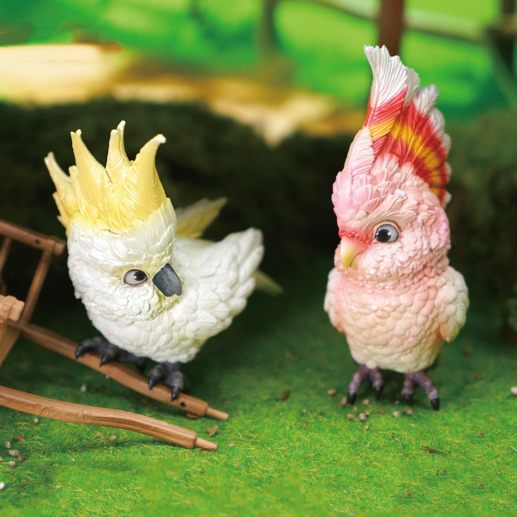 Cacatua Leadbeateri & Cacatua Galerita Parrot Model