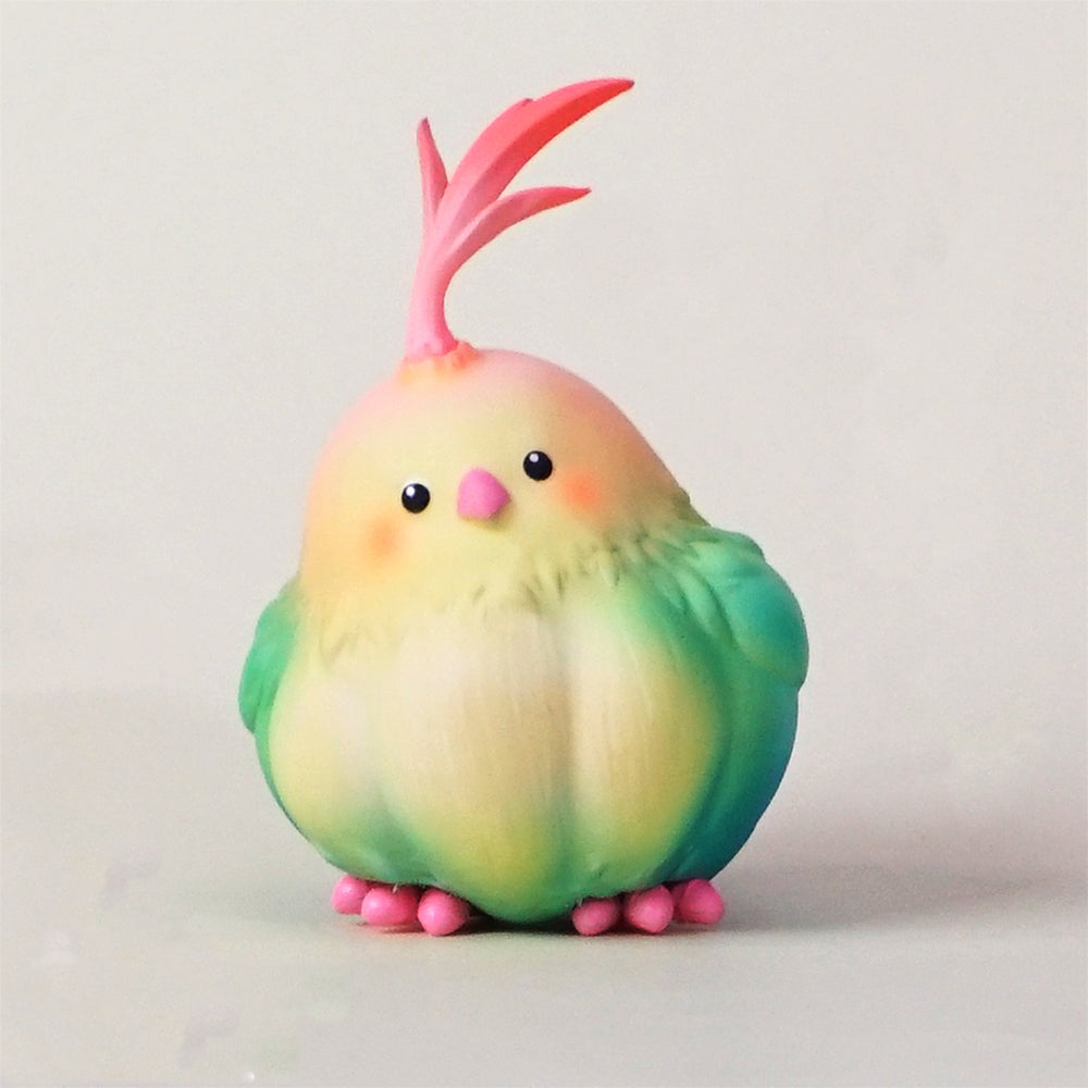Garlic Bird Model Resin Animal Figure