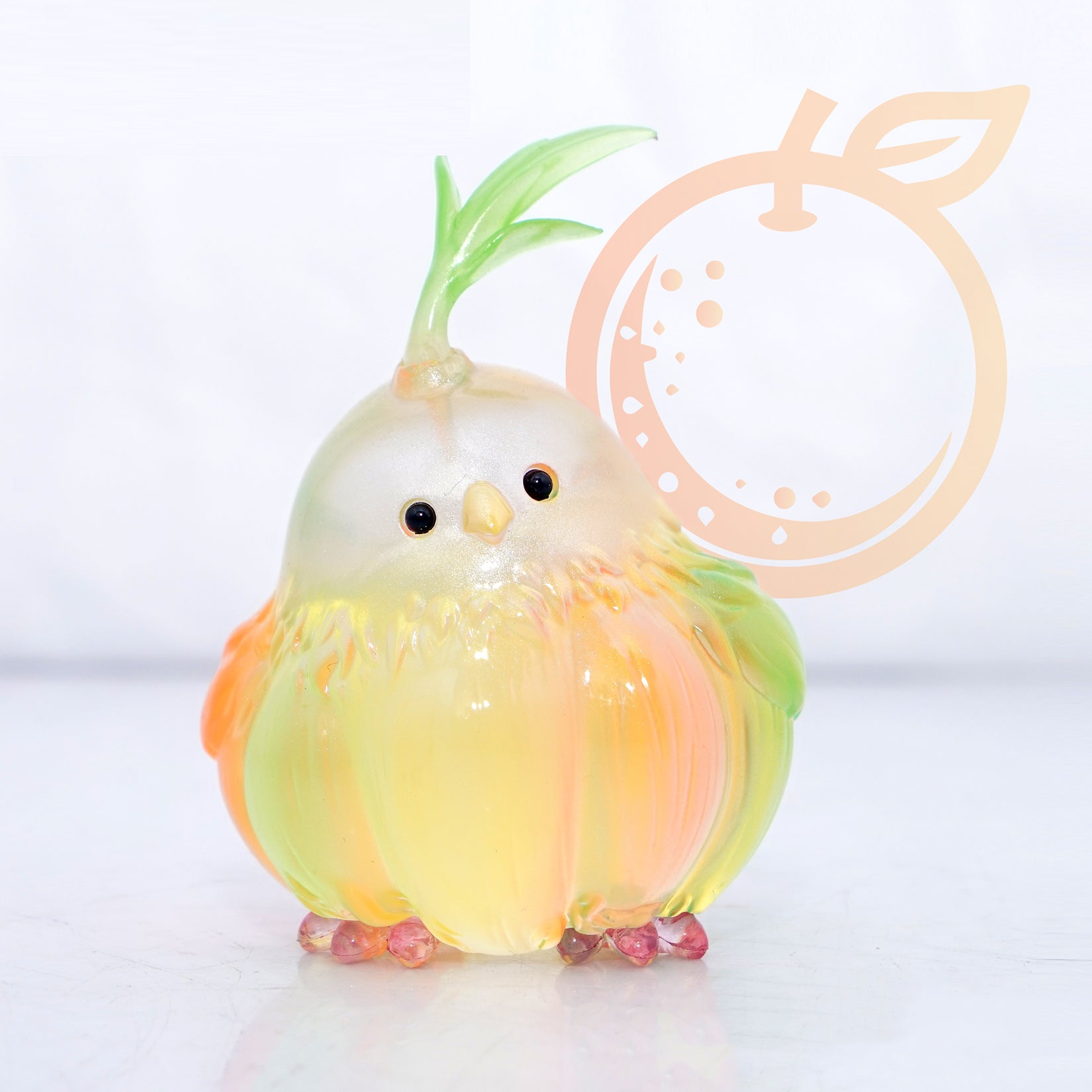 Jelly Garlic Bird Model Resin Animal Figure