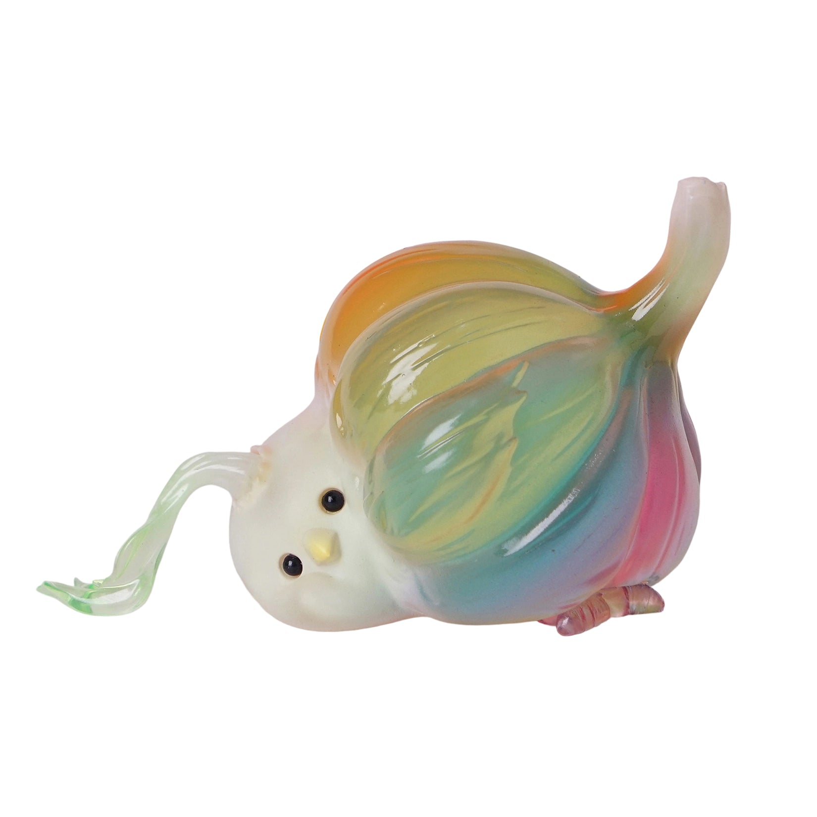 Lying Garlic Bird Model Animal Figure