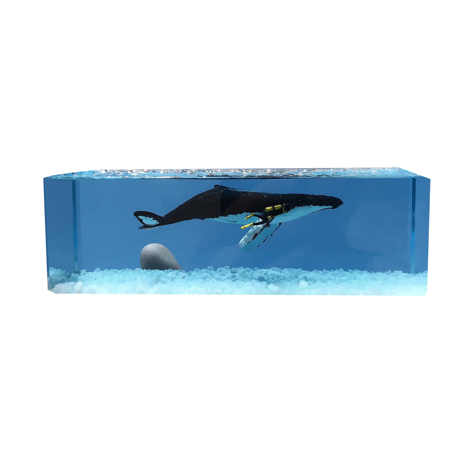Whale Diver Ornament Resin Marine Animal Figure
