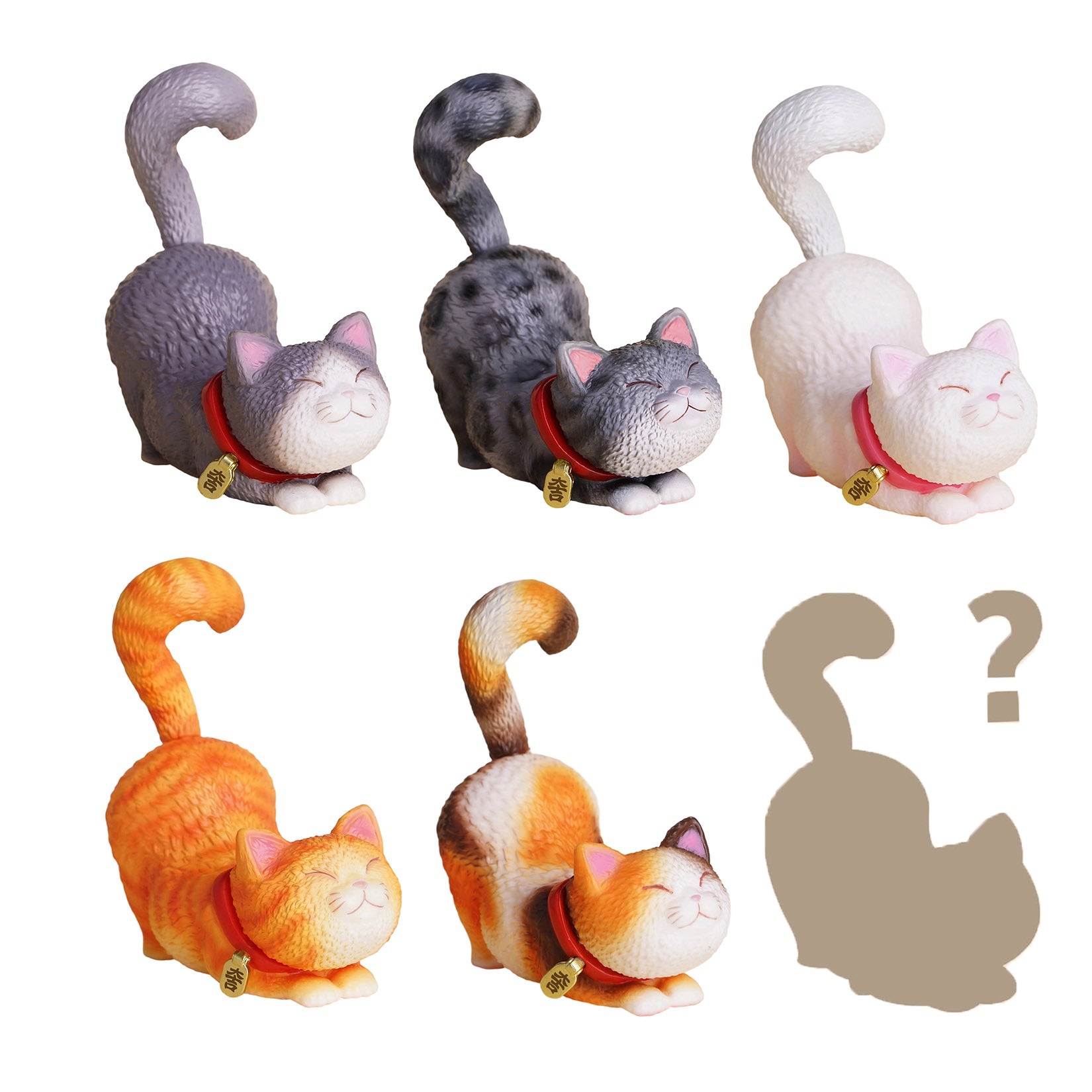 Flop-over Cat Model Resin Animal Figure