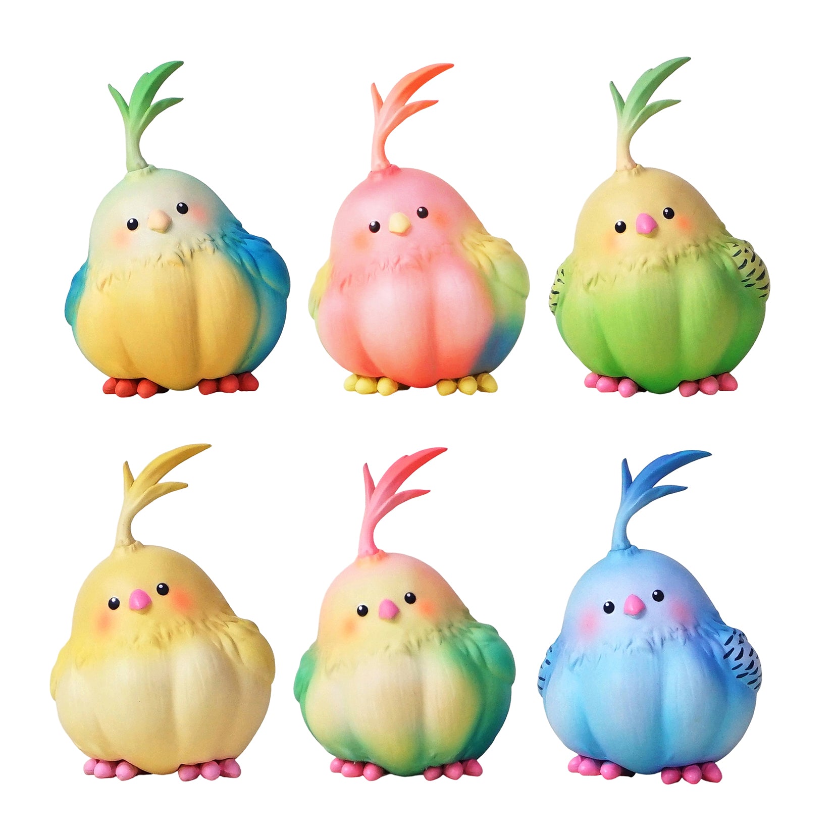 Garlic Bird Model Resin Animal Figure