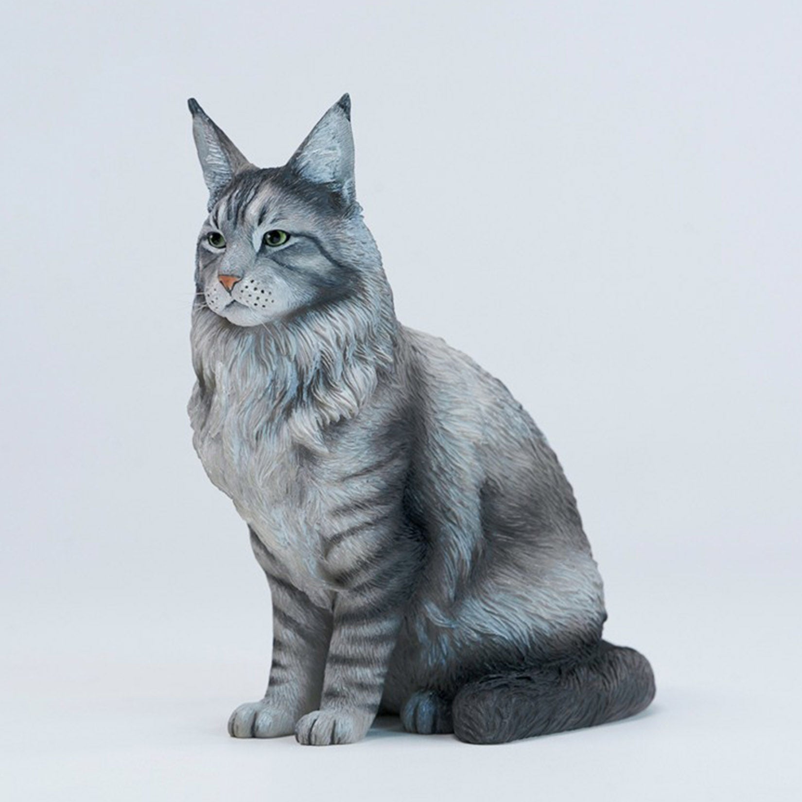 JXK Studio Sitting Upright Maine Coon Cat Model