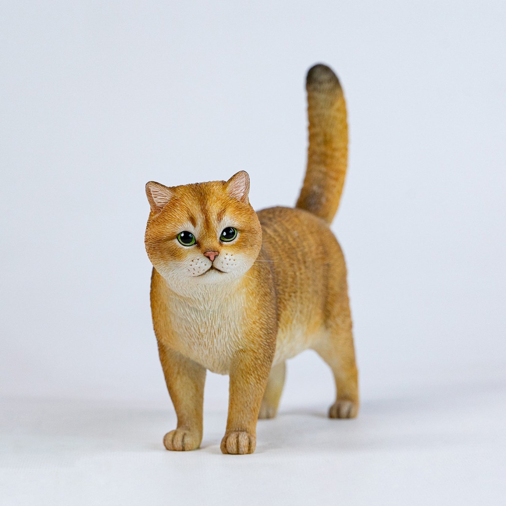 JXK Studio Gold & Silver Shaded Cat Model