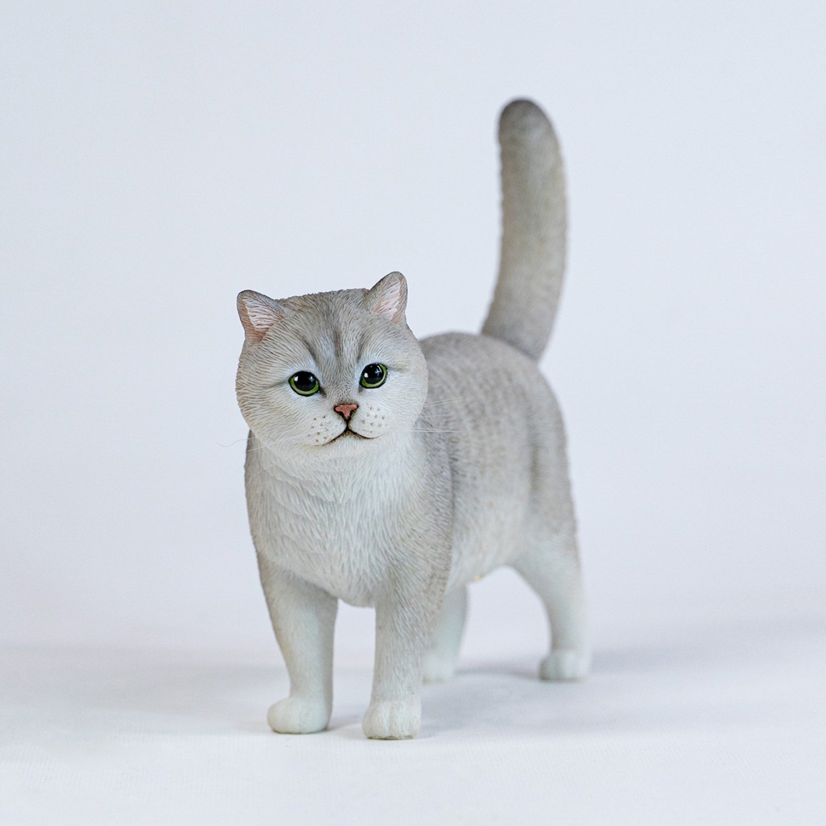 JXK Studio Gold & Silver Shaded Cat Model