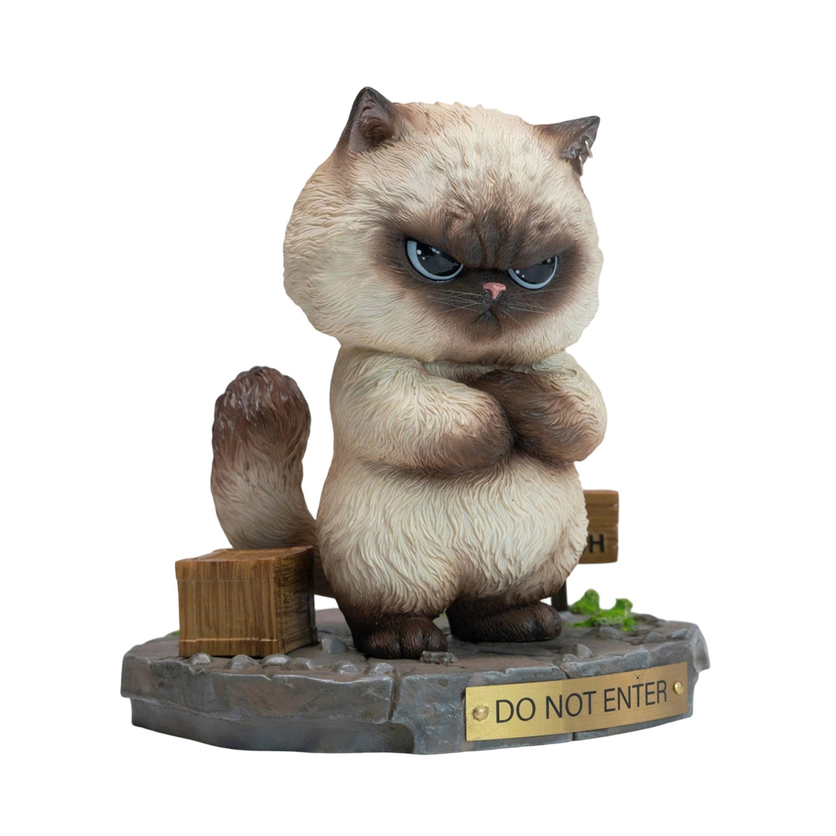 JXK Studio Bengbeng Baba Cat Figurine Ornament