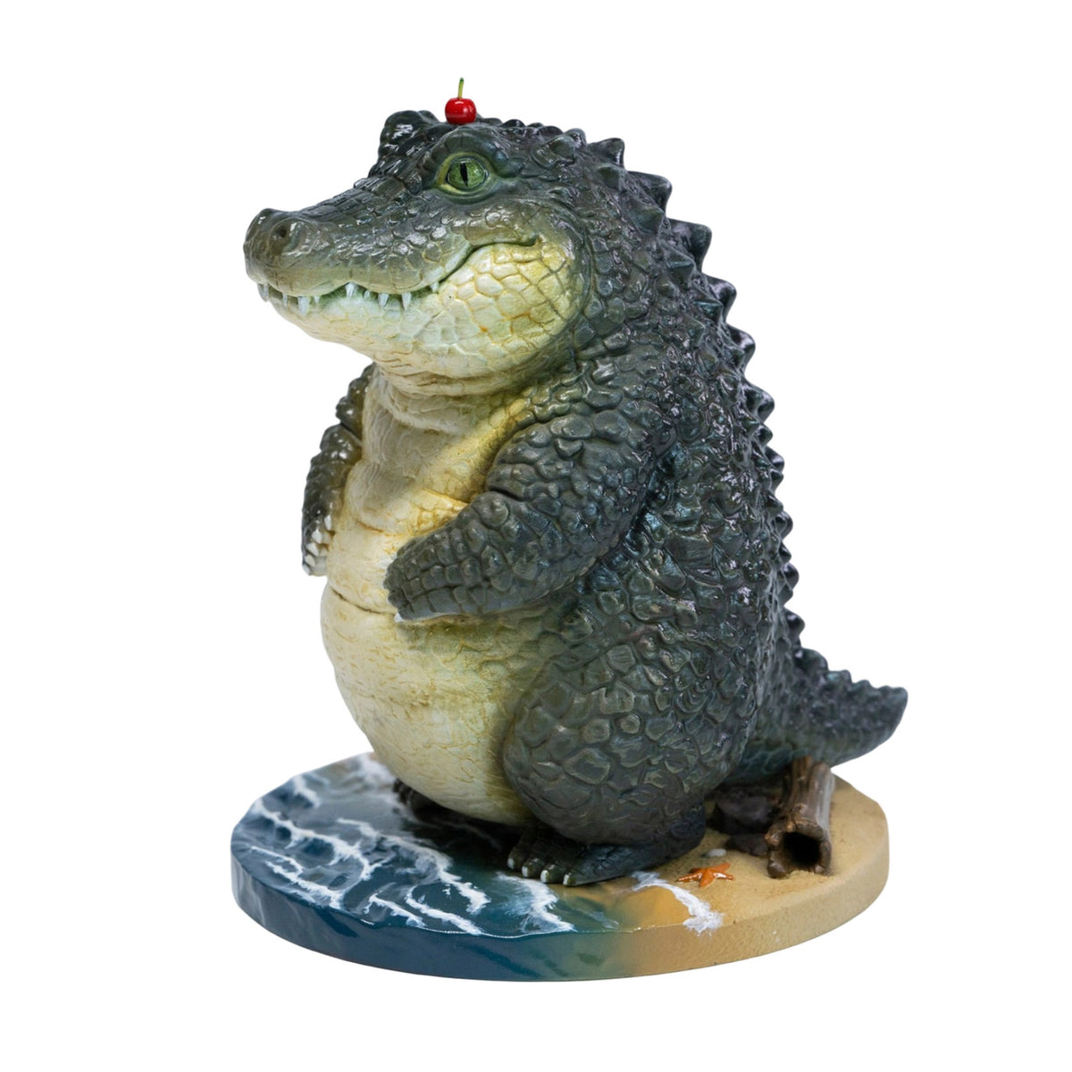 JXK Realistic Swamp Crocodile Resin Reptile Animal Statue