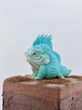 Albino Common Green Iguana Figure