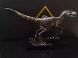 DINO DREAM Tyrannosaurus T Rex & Velociraptor Set FAUX-BRONZE Statue