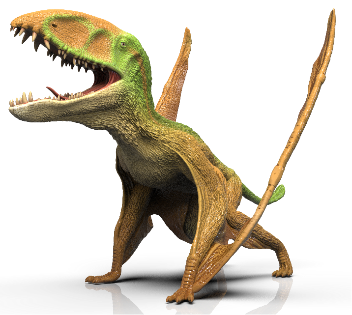 RECUR Brachiosaurus Mosasaurus Triceratops Tyrannosaurus Dimorphodon Model