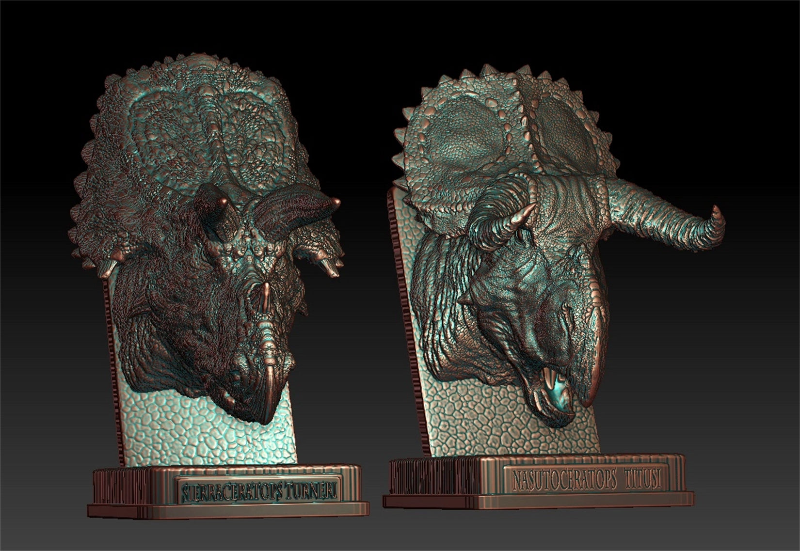 PASSION CHARGER 1/10 Ceratopsier-Kopfskulptur-Serie GK Modell