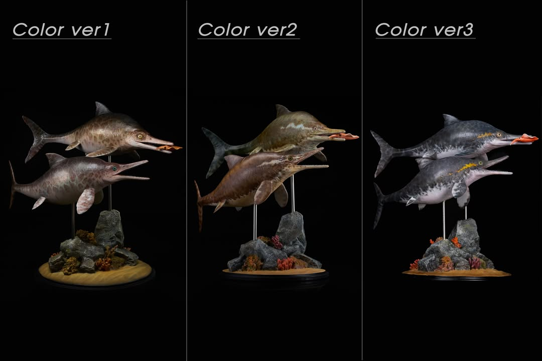 De CLAY Studio Ophthalmosaurus icenicus Model