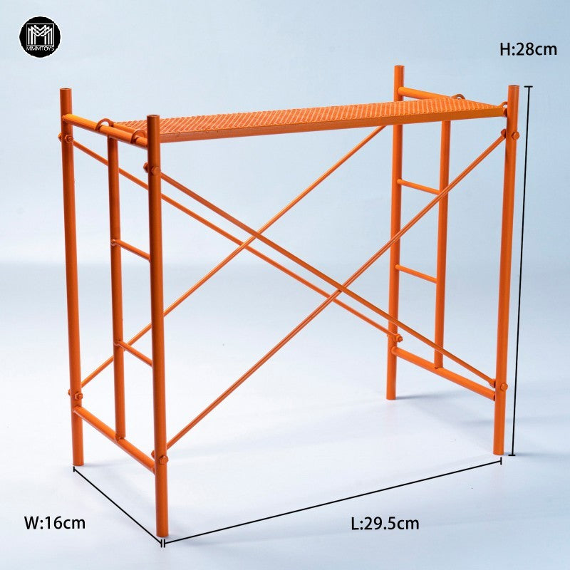 MMMTOYS Orange Scaffolding Scene Decoration