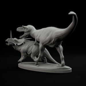 Gorgosaurus Styracosaurus Dimetrodon Model