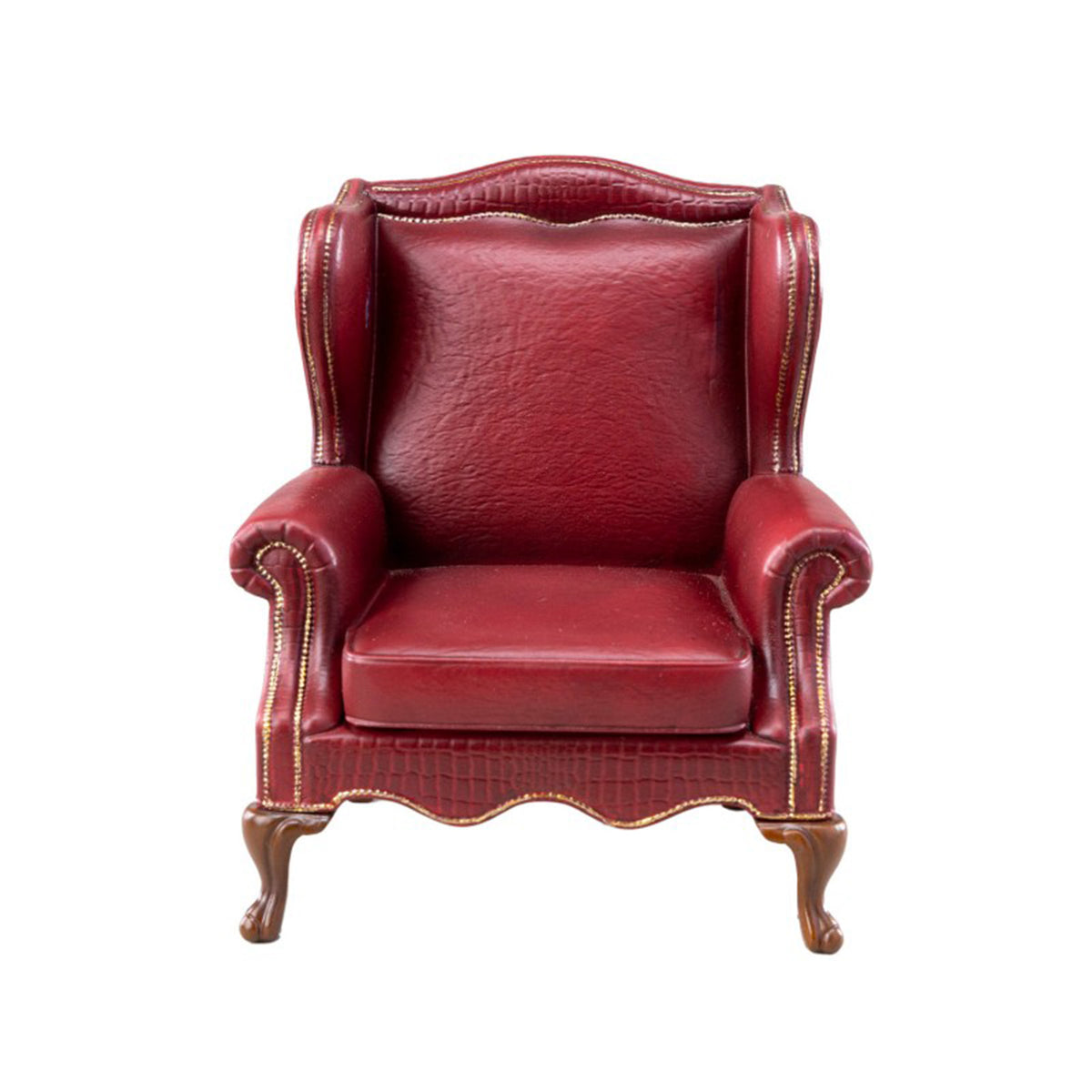 MMMTOYS Studio 1:12 Scale Burgundy Manor Armchair Model