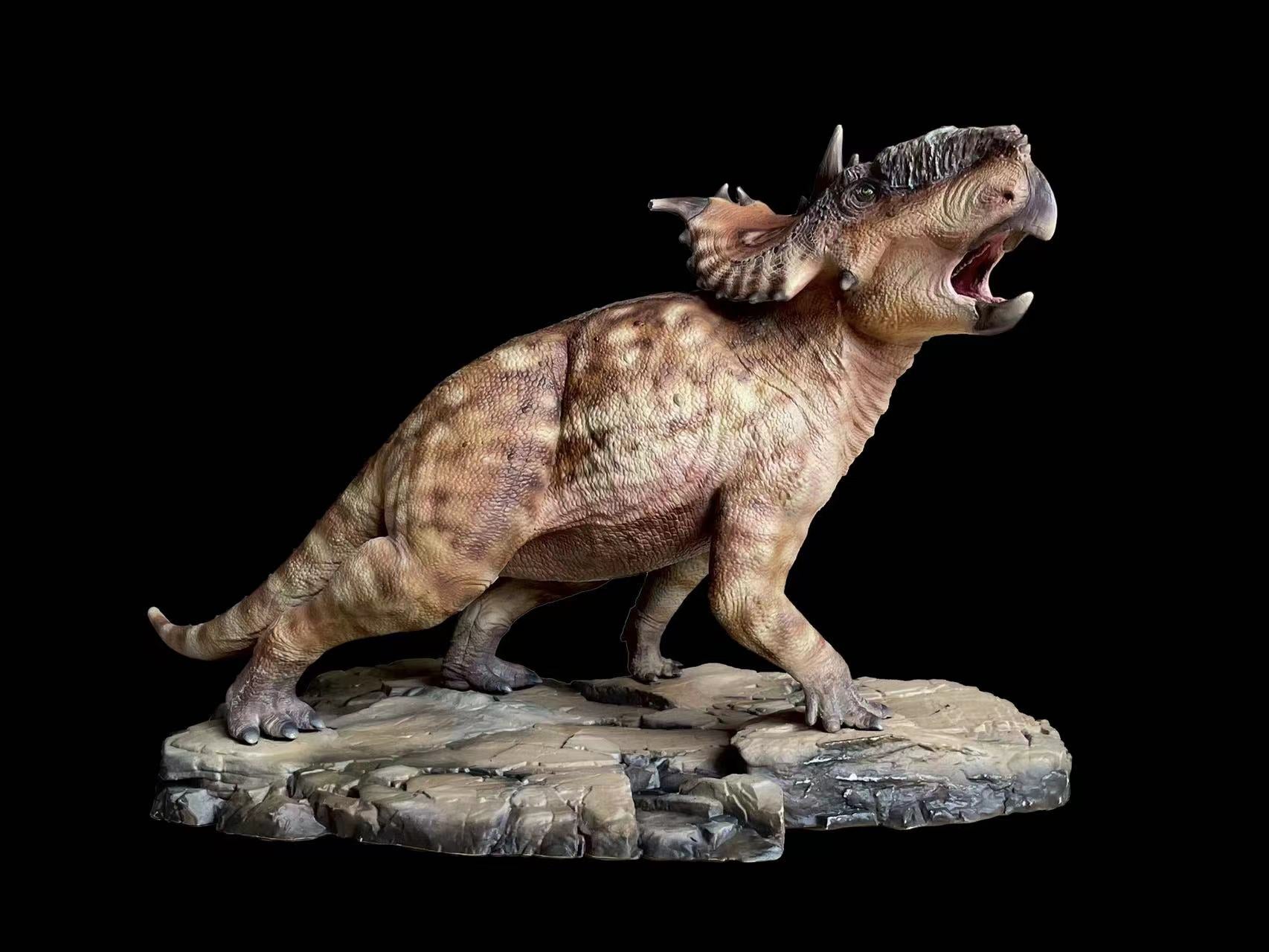 Aokhan Pachyrhinosaurus Scene Statue
