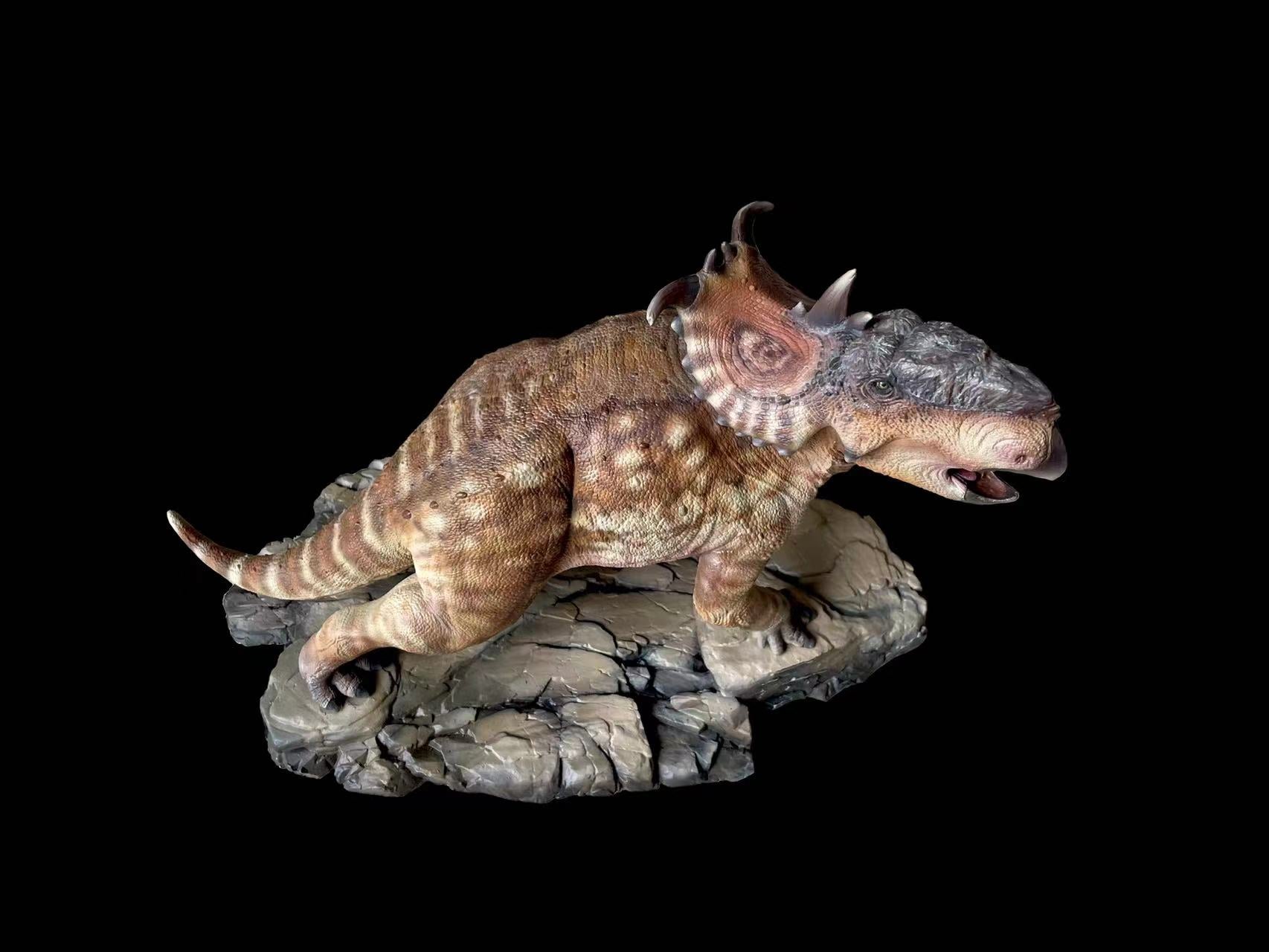 Aokhan Pachyrhinosaurus Scene Statue