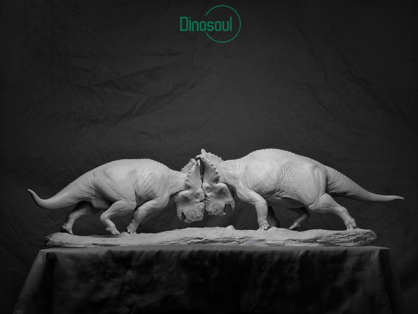 Dinosoul Studio Pachyrhinosaurus Battle Scene Model