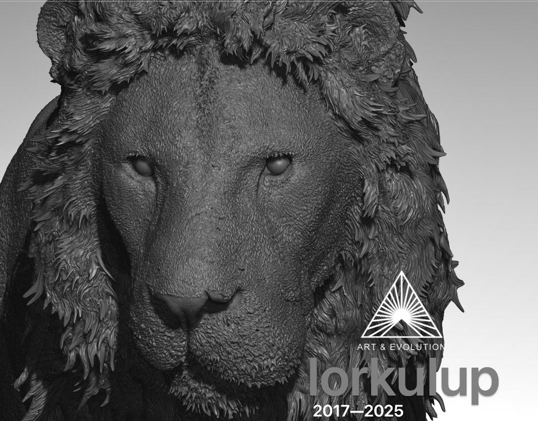 Art&Evolution Studio African Lion Lorkulup Model