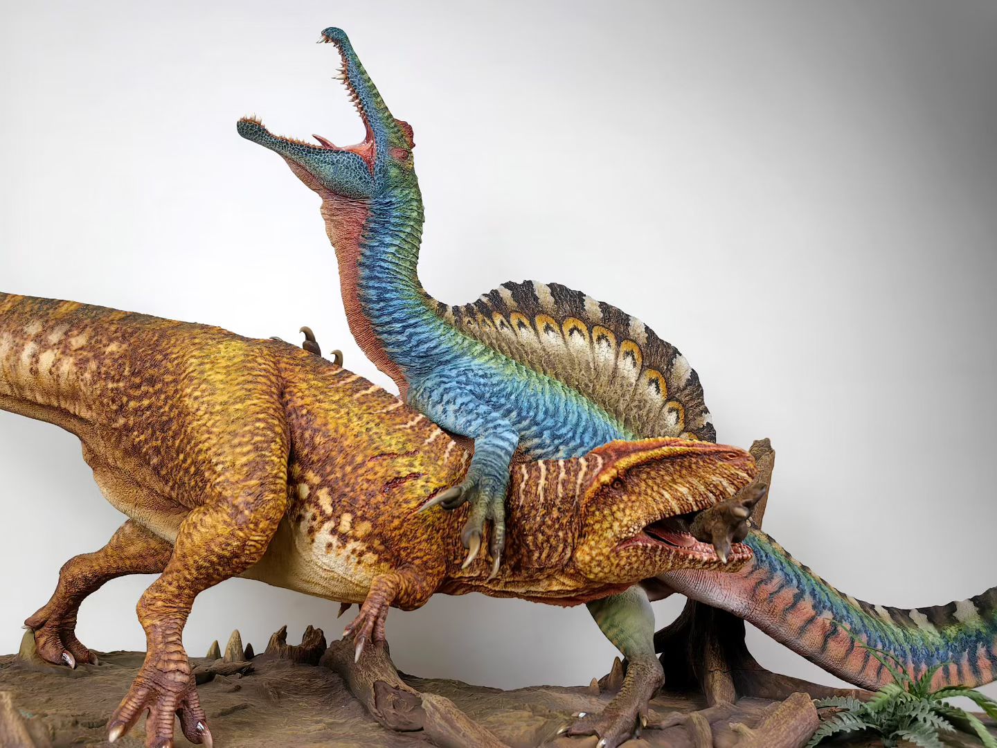 Showanna Studio 1/15 Scale Spinosaurus VS Carcharodontosaurus Scene Statue