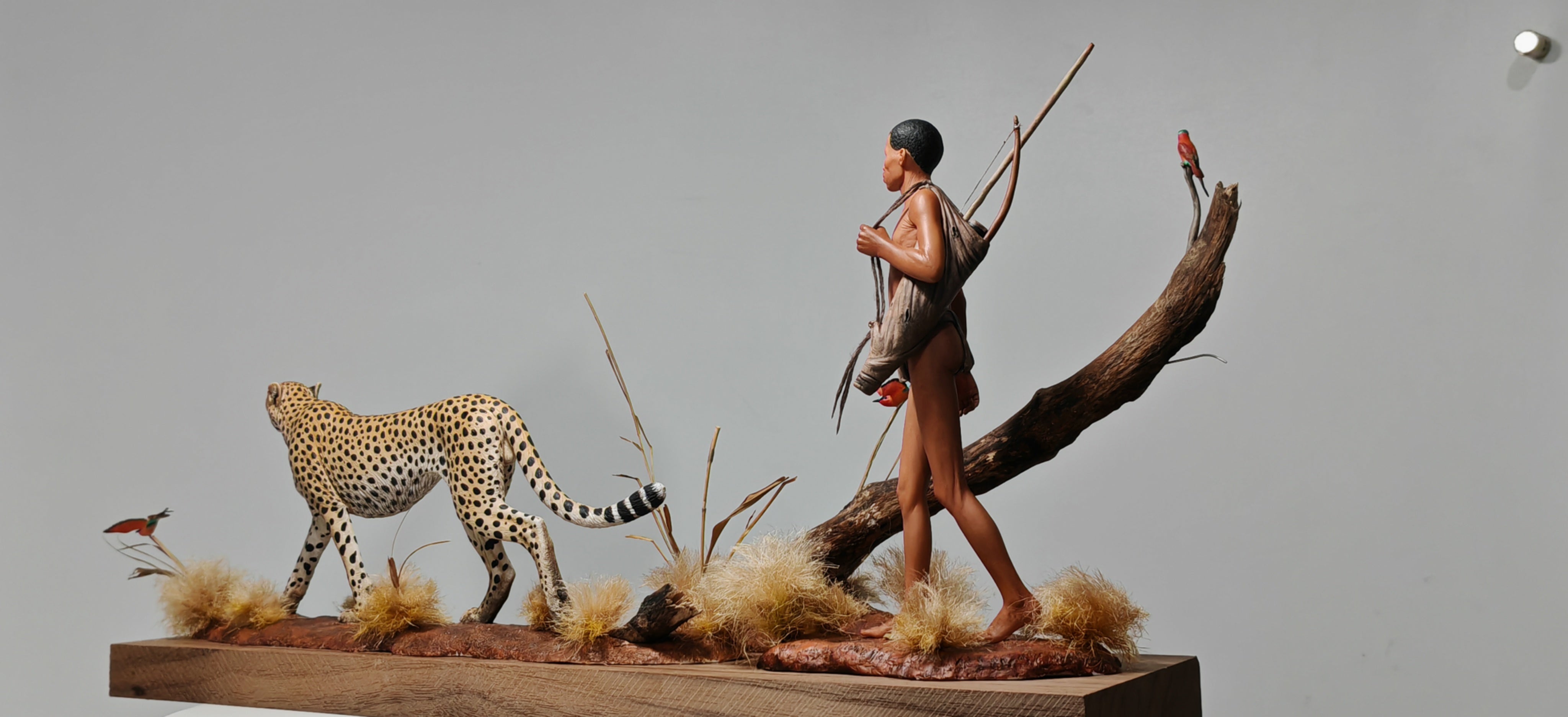 GuoXiong Studio Bushmen Cheetah Scene Model