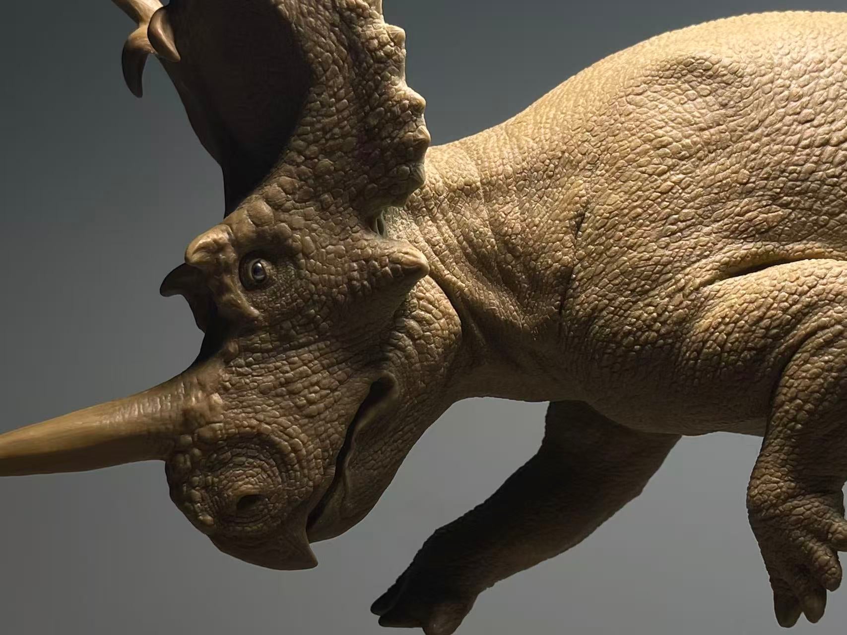 Sensen 1:18 Scale Centrosaurus VS Dromaeosaurus Scene Model