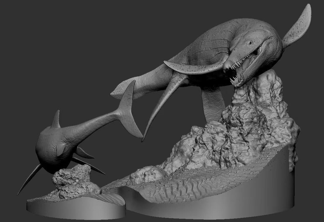 SHOWANNA Kronosaurus Platypterygius Model